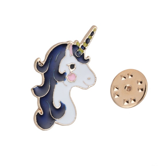 Other - Gold Plated & Enamel Unicorn Tie Tac